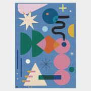 Celebration - Blue Gift Wrap by Alice Humphreys