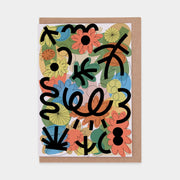 Water Those Seeds Greetings Card by Caroline Dowsett