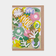 Sit With It Greetings Card by Caroline Dowsett