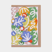 Soft Petals Greetings Card by Caroline Dowsett