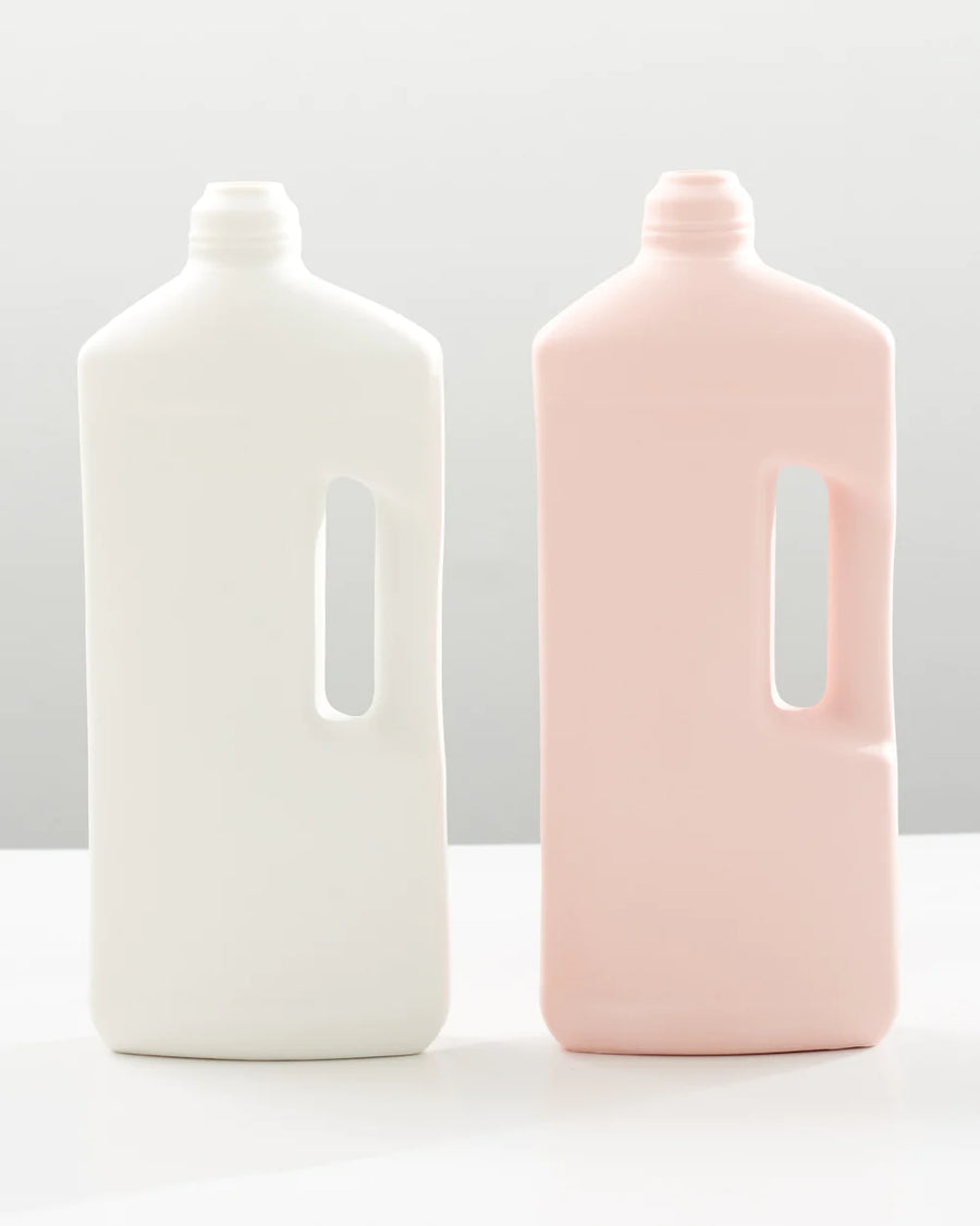 Porcelain Motor Oil Bottle Vase