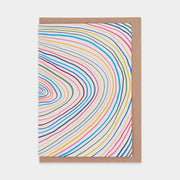 Sideways Rainbow No. 5 Greetings Card by Kelly Knaga