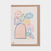 Summer Blooms Greetings Card by Kelly Knaga