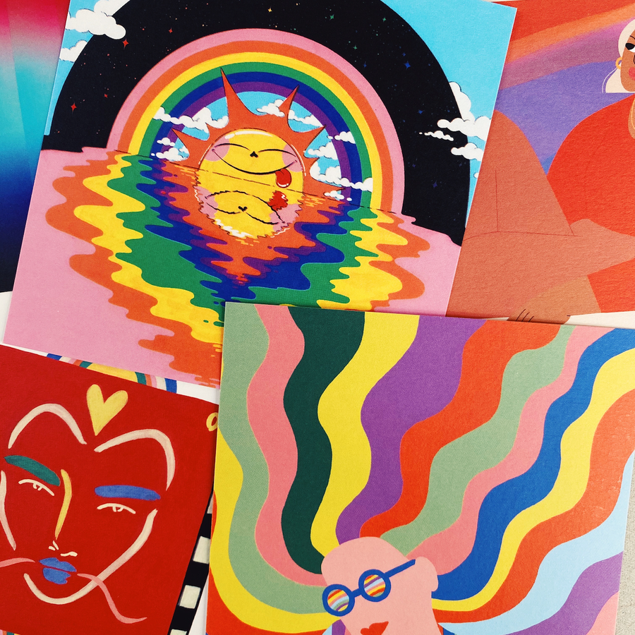 Rainbow Postcard Pack - Evermade