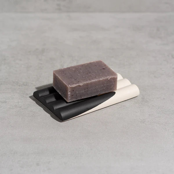 Soap Dish - Charcoal & Off-White