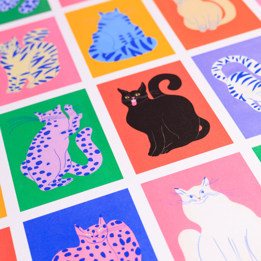 Cats Gift Wrap by Agathe Singer