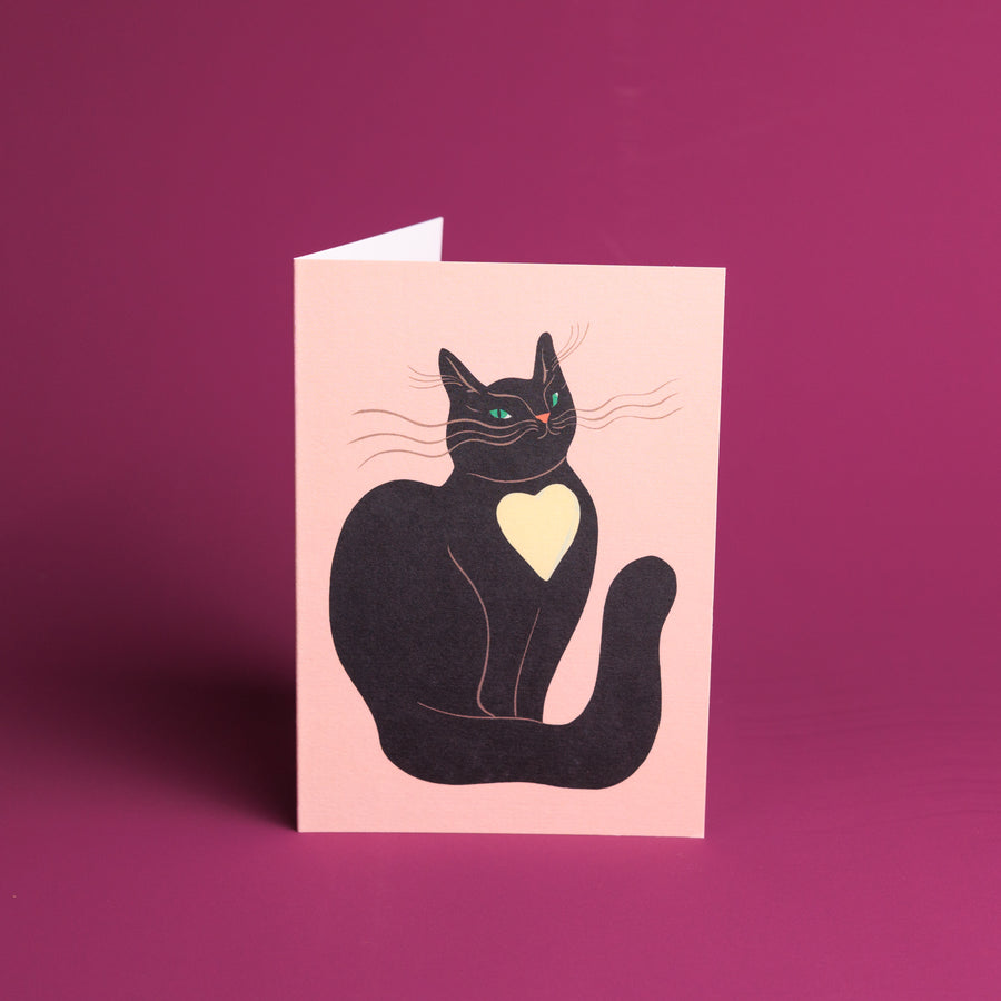 Noir Greetings Card by Agathe Singer