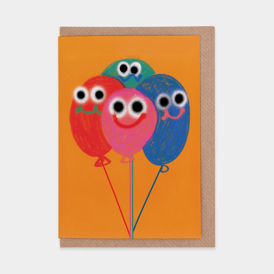 Balloons Greetings Card By Jon Burgerman