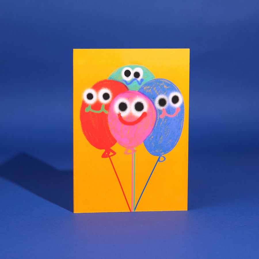 Balloons Greetings Card By Jon Burgerman