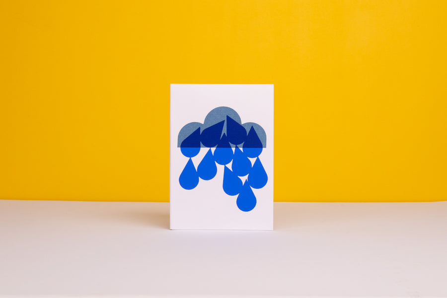 Heavy Cloud Greetings Card by Giacomo Bagnara