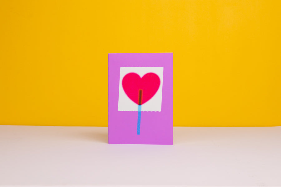 Lollipop Greetings Card by Giacomo Bagnara