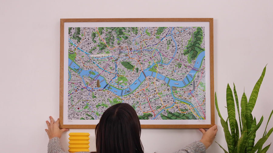 Hand Drawn Map of Seoul