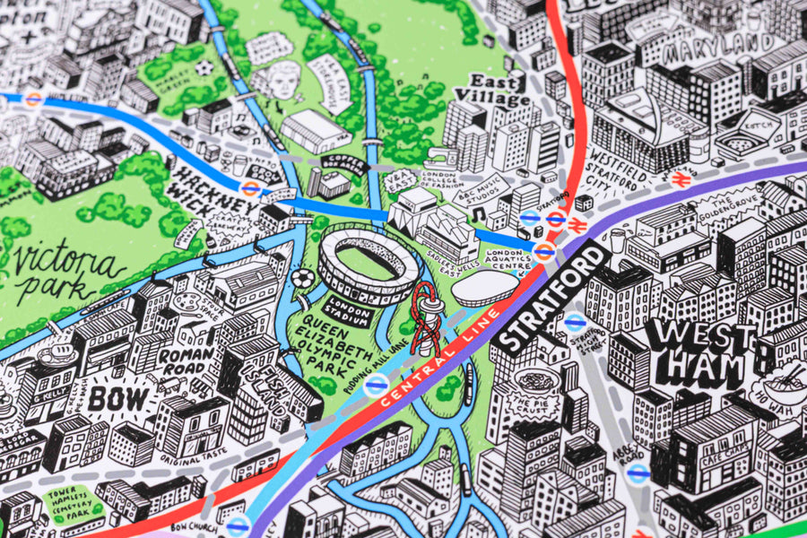 Hand Drawn Map of London 2026 Edition