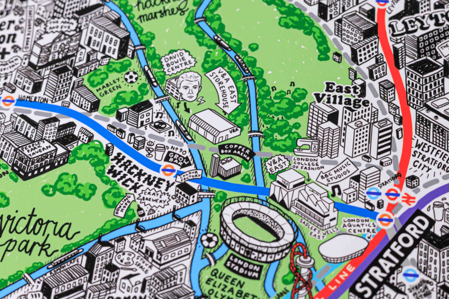 Hand Drawn Map of London 2026 Edition