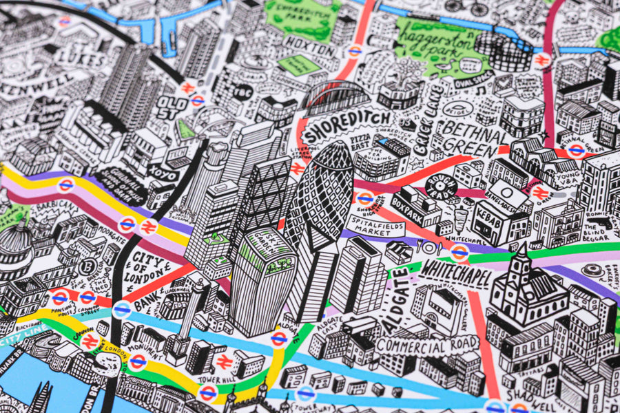 Hand Drawn Map of London 2026 Edition