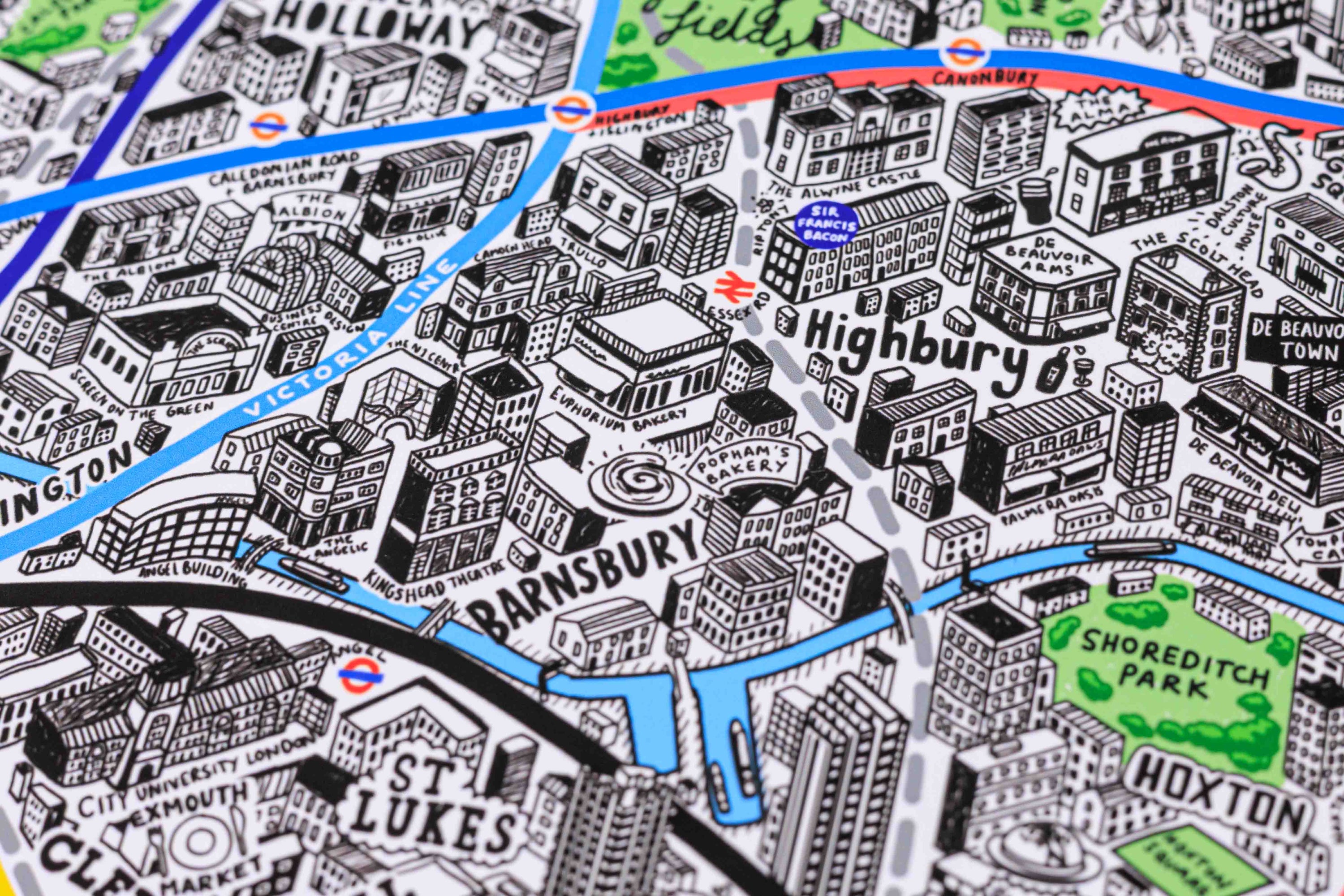 Custom Drawn Maps Hand-Drawn Maps– Evermade