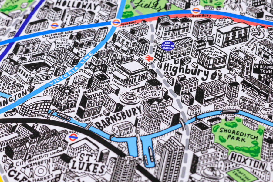Hand Drawn Map of London 2026 Edition
