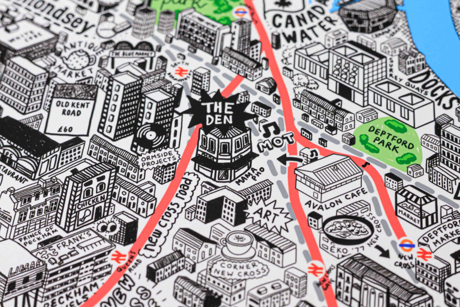 Hand Drawn Map of London 2026 Edition