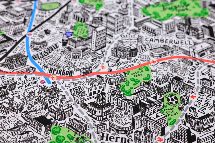 Hand Drawn Map of London 2026 Edition