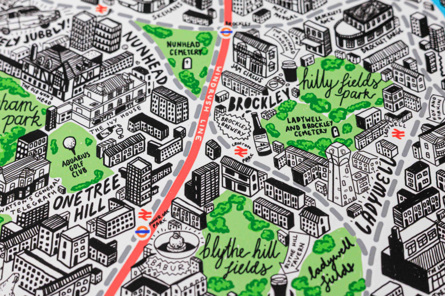 Hand Drawn Map of London 2026 Edition