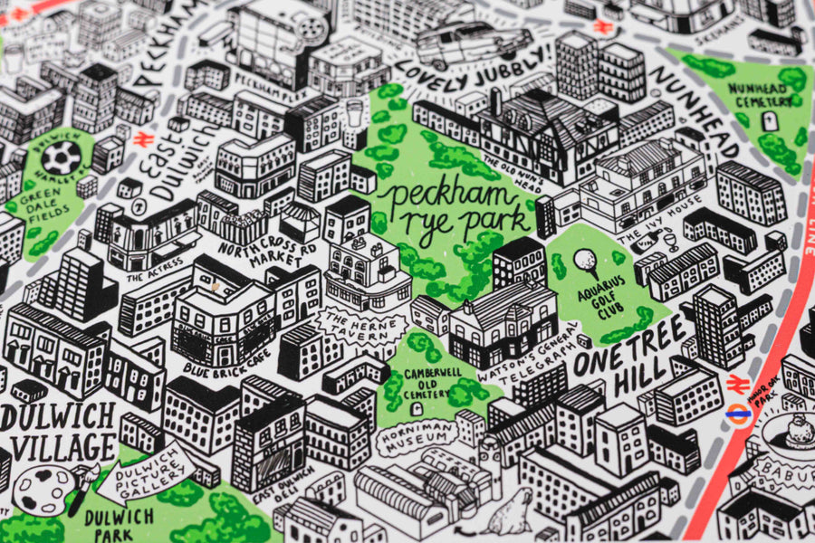 Hand Drawn Map of London 2026 Edition