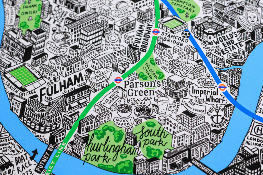 Hand Drawn Map of London 2026 Edition