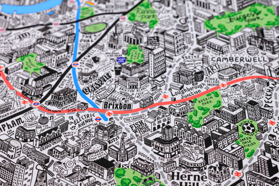 Hand Drawn Map of London 2026 Edition