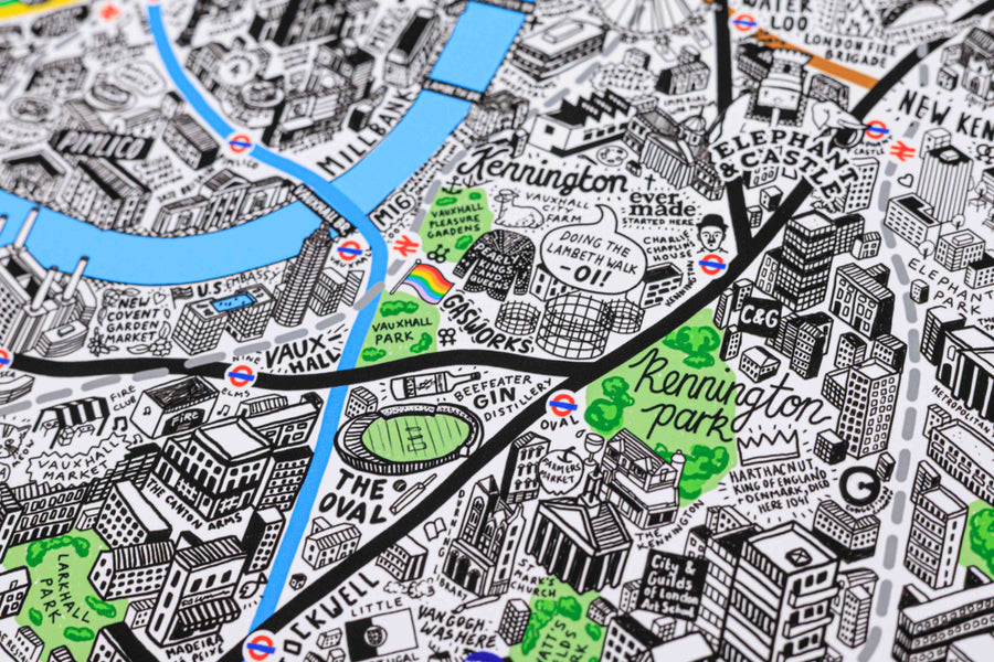 Hand Drawn Map of London 2026 Edition