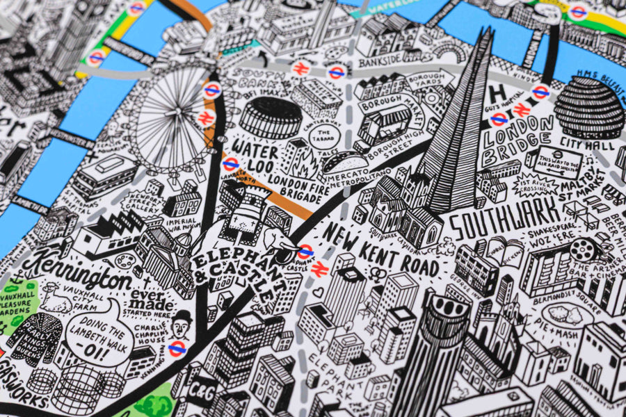 Hand Drawn Map of London 2026 Edition