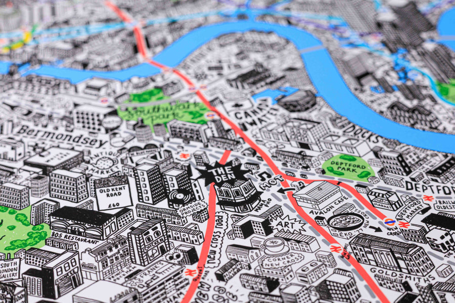 Hand Drawn Map of London 2026 Edition