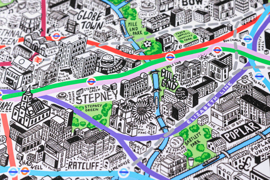 Hand Drawn Map of London 2026 Edition