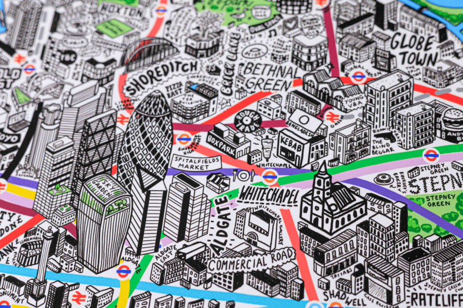 Hand Drawn Map of London 2026 Edition