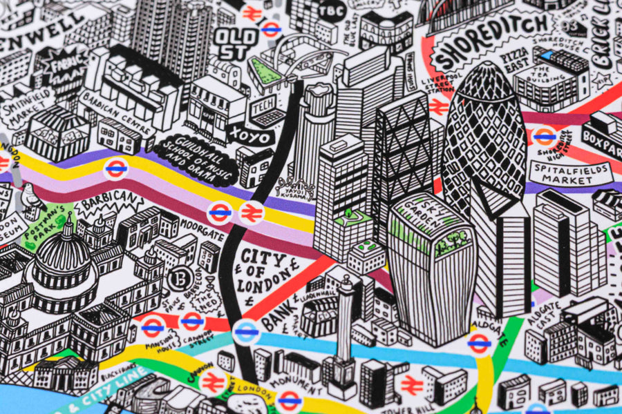 Hand Drawn Map of London 2026 Edition