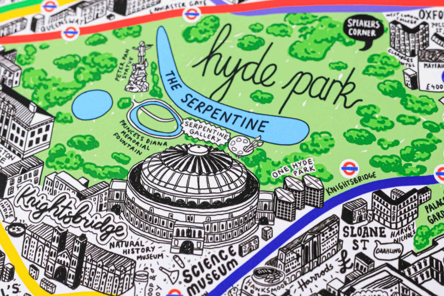 Hand Drawn Map of London 2026 Edition