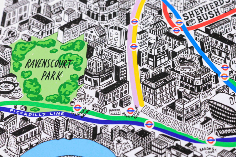 Hand Drawn Map of London 2026 Edition