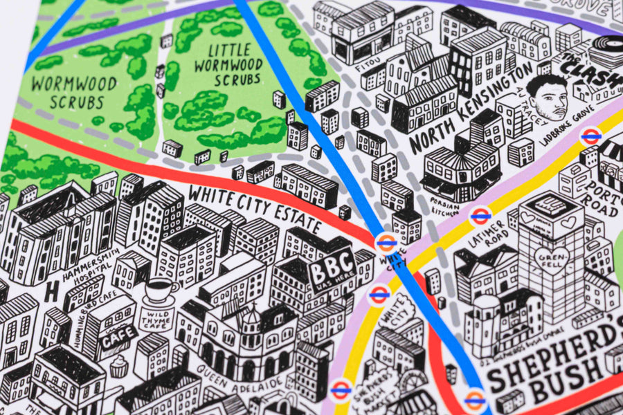 Hand Drawn Map of London 2026 Edition