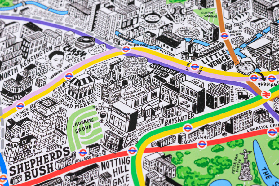 Hand Drawn Map of London 2026 Edition