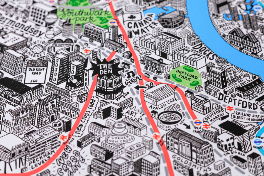 Hand Drawn Map of London 2026 Edition