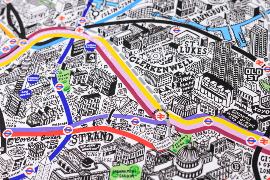 Hand Drawn Map of London 2026 Edition