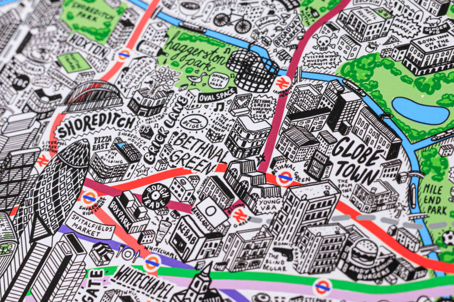 Hand Drawn Map of London 2026 Edition
