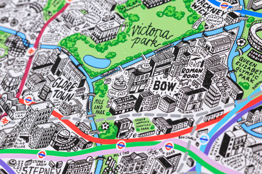 Hand Drawn Map of London 2026 Edition