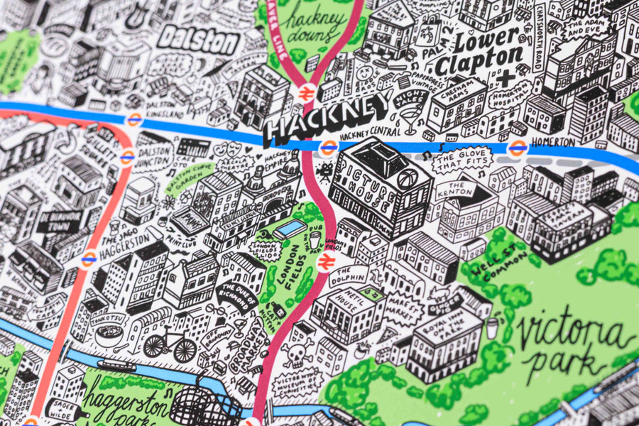 Hand Drawn Map of London 2026 Edition