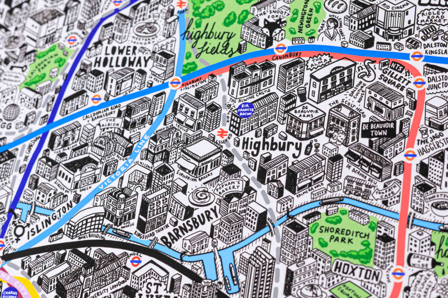 Hand Drawn Map of London 2026 Edition
