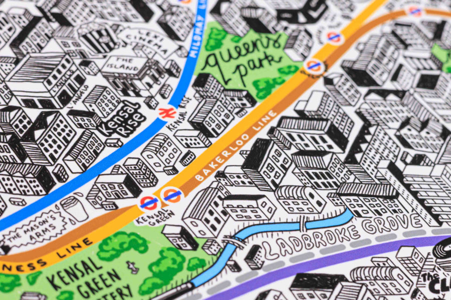 Hand Drawn Map of London 2026 Edition