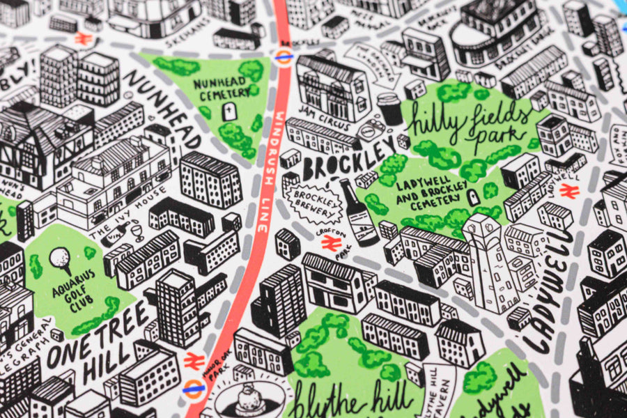 Hand Drawn Map of London 2026 Edition