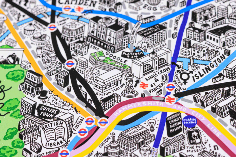 Hand Drawn Map of London 2026 Edition