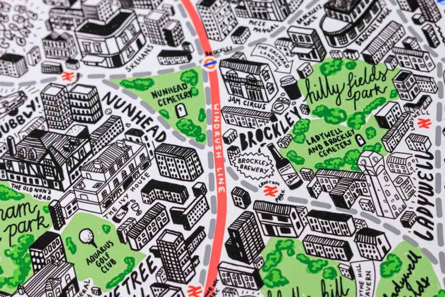 Hand Drawn Map of London 2026 Edition
