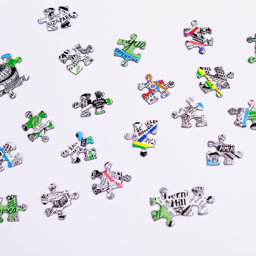 1000 Piece Jigsaw Hand Drawn Map of London