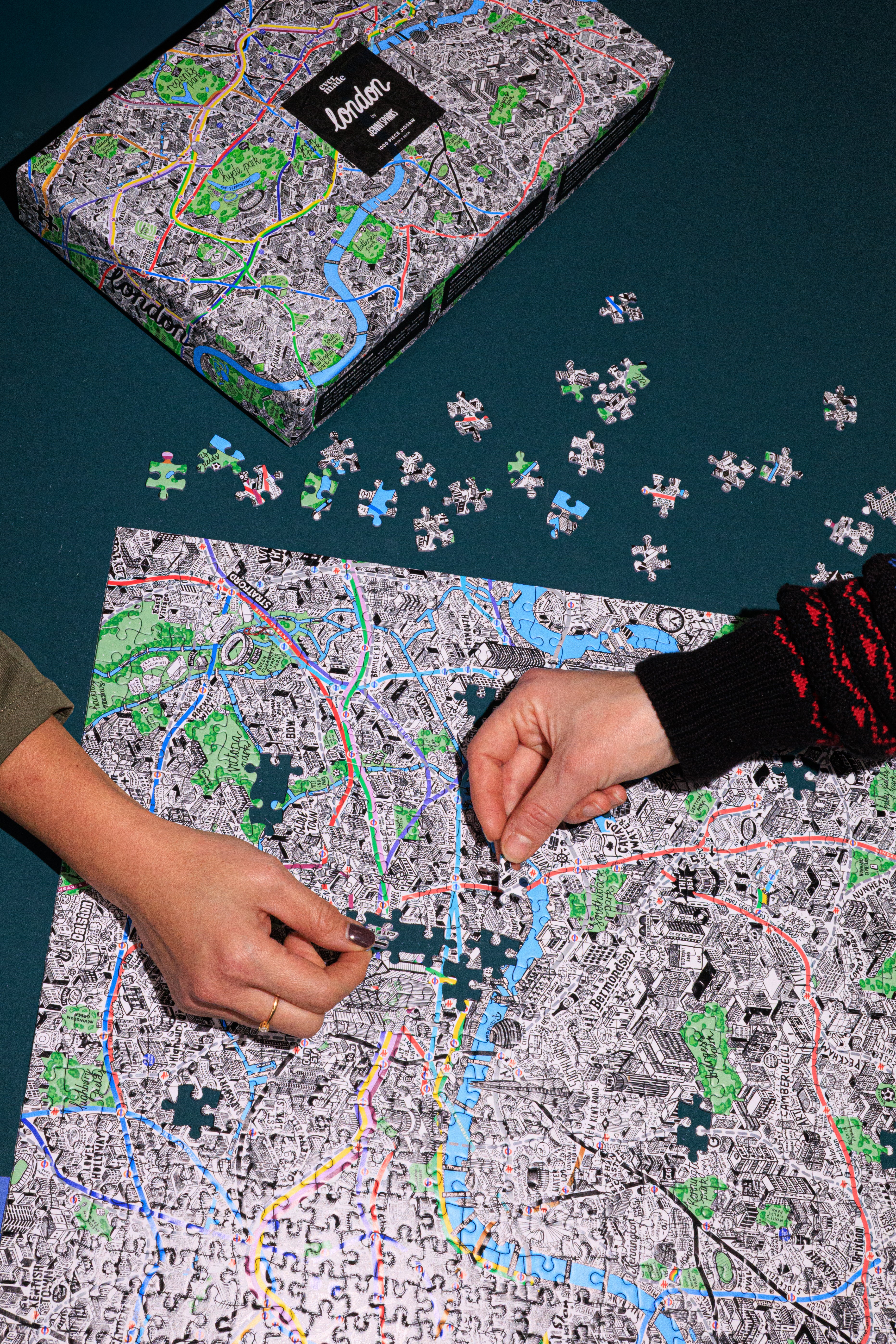 Hand Drawn Map of London Art Print