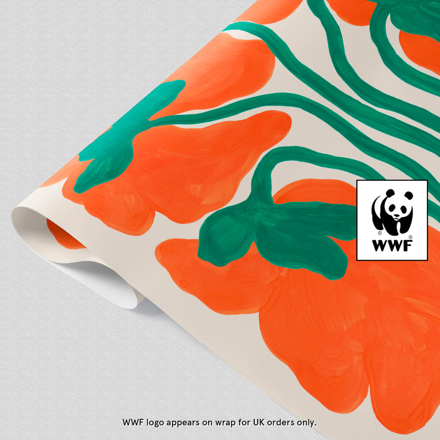 Poppy Gift Wrap by Liv Lee x WWF